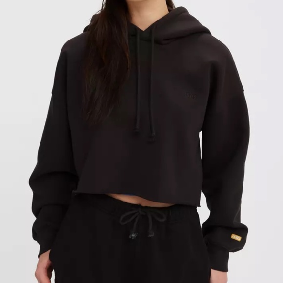 Levi’s Gold Tab 90’s Raw Hem Cropped Hoodie - Picture 1 of 4